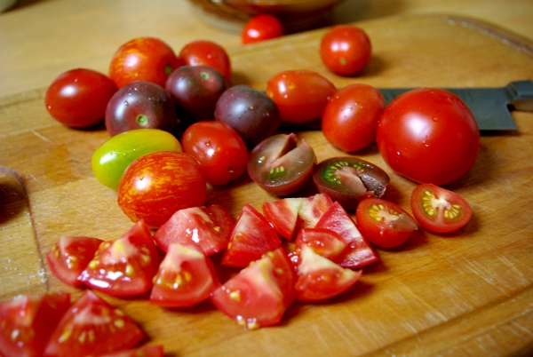 Tomaten für Panzanella